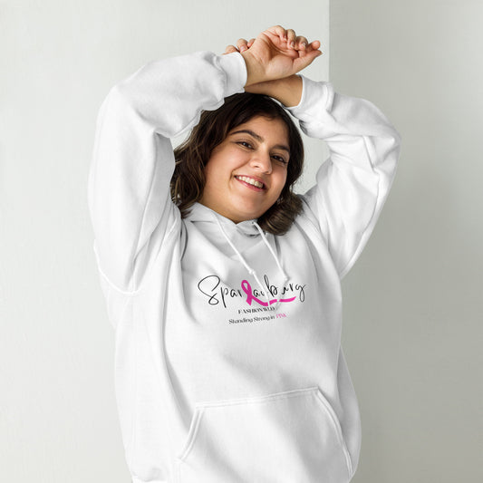 Standing Strong in Pink Hoodie